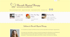 Desktop Screenshot of flourishphysicaltherapy.com
