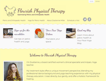 Tablet Screenshot of flourishphysicaltherapy.com